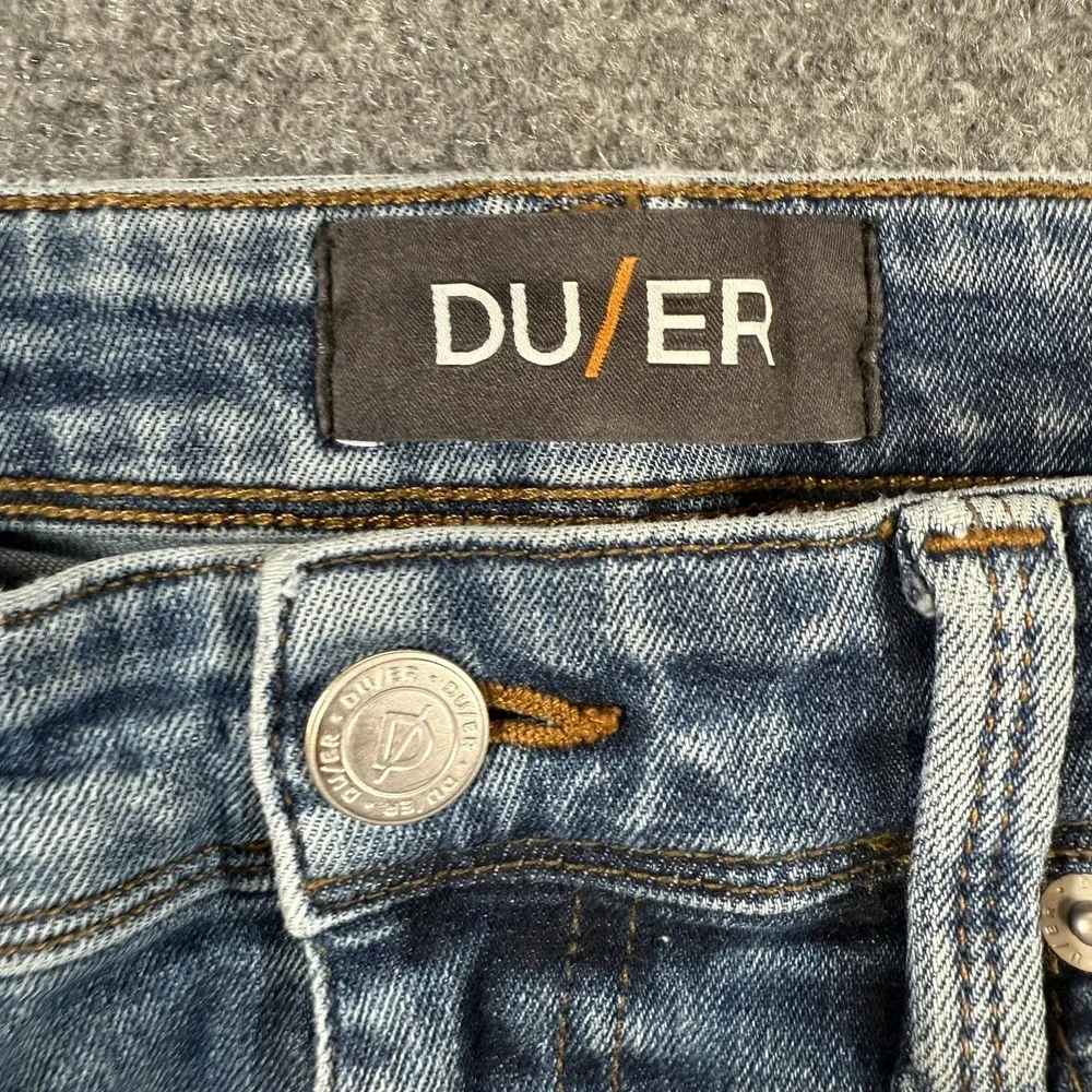 DU/ER Jeans Mens 31x30 (Fits 30x29) Blue L2X Relaxed Fit Stretch Medium Wash‎